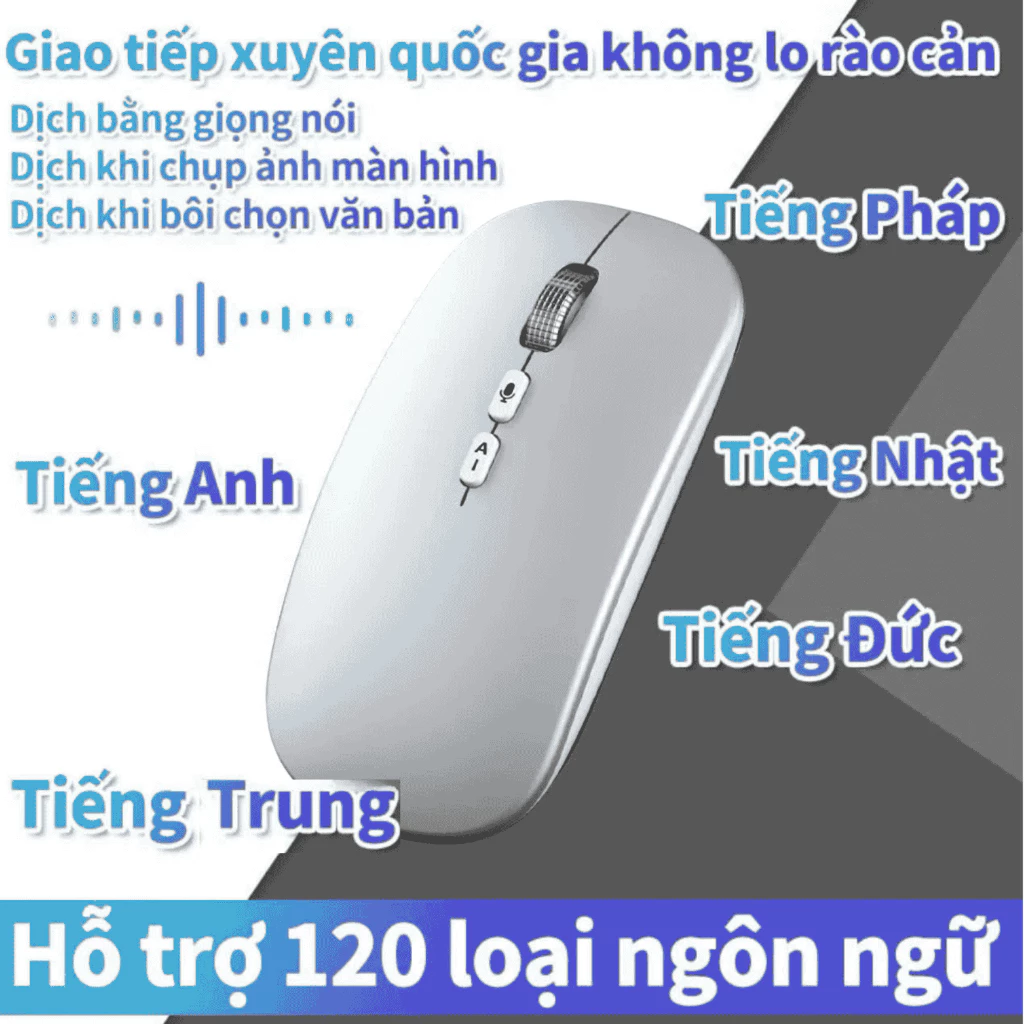 Hỗ trợ dịch 120 loại ngôn ngữ: tiếng Anh, Pháp, Nhật, Đức, Trung