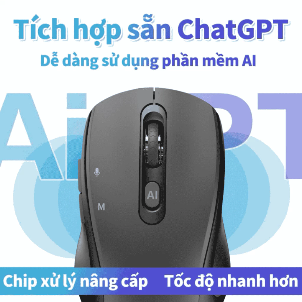 Chuột AI Plus tích hợp sẵn ChatGPT, chip xử lý nâng cấp tốc độ nhanh hơn