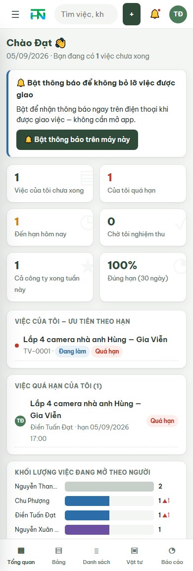 Màn hình của thợ
