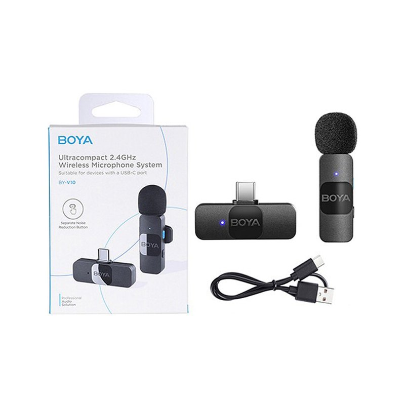 Micro không dây BOYA BY-V10 — cho máy cổng Type-C