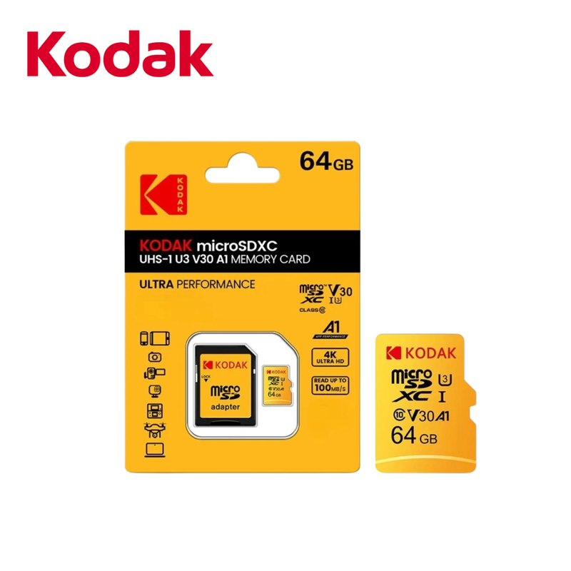 Thẻ nhớ Kodak microSD 64GB (kèm đầu chuyển SD)
