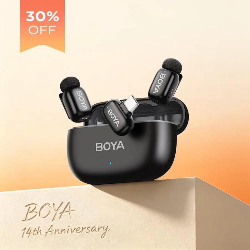 Micro không dây BOYA mini 2-02 — 2 micro + hộp sạc